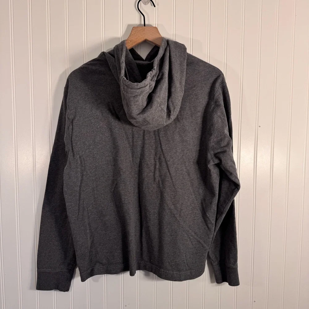 Nike Men's Charcoal Gray Hoodie Pullover Sweatshirt 100% Cotton Size Medium - Picture 4 of 9